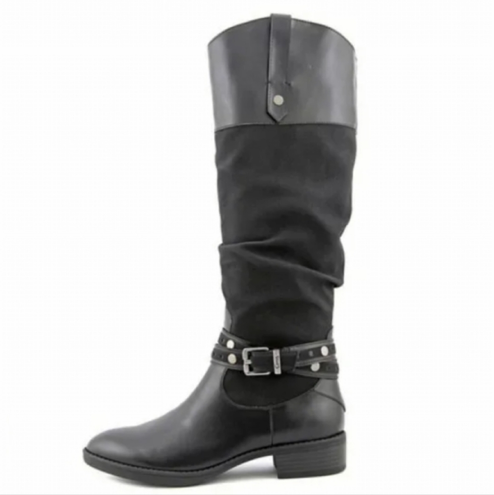 Circus by Sam Edelman black knee-high riding boots, size 8.